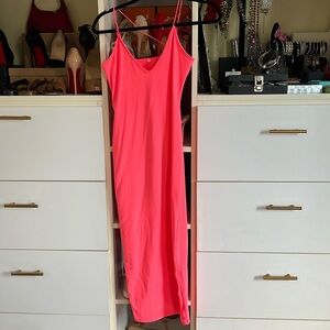 Hot pink dress